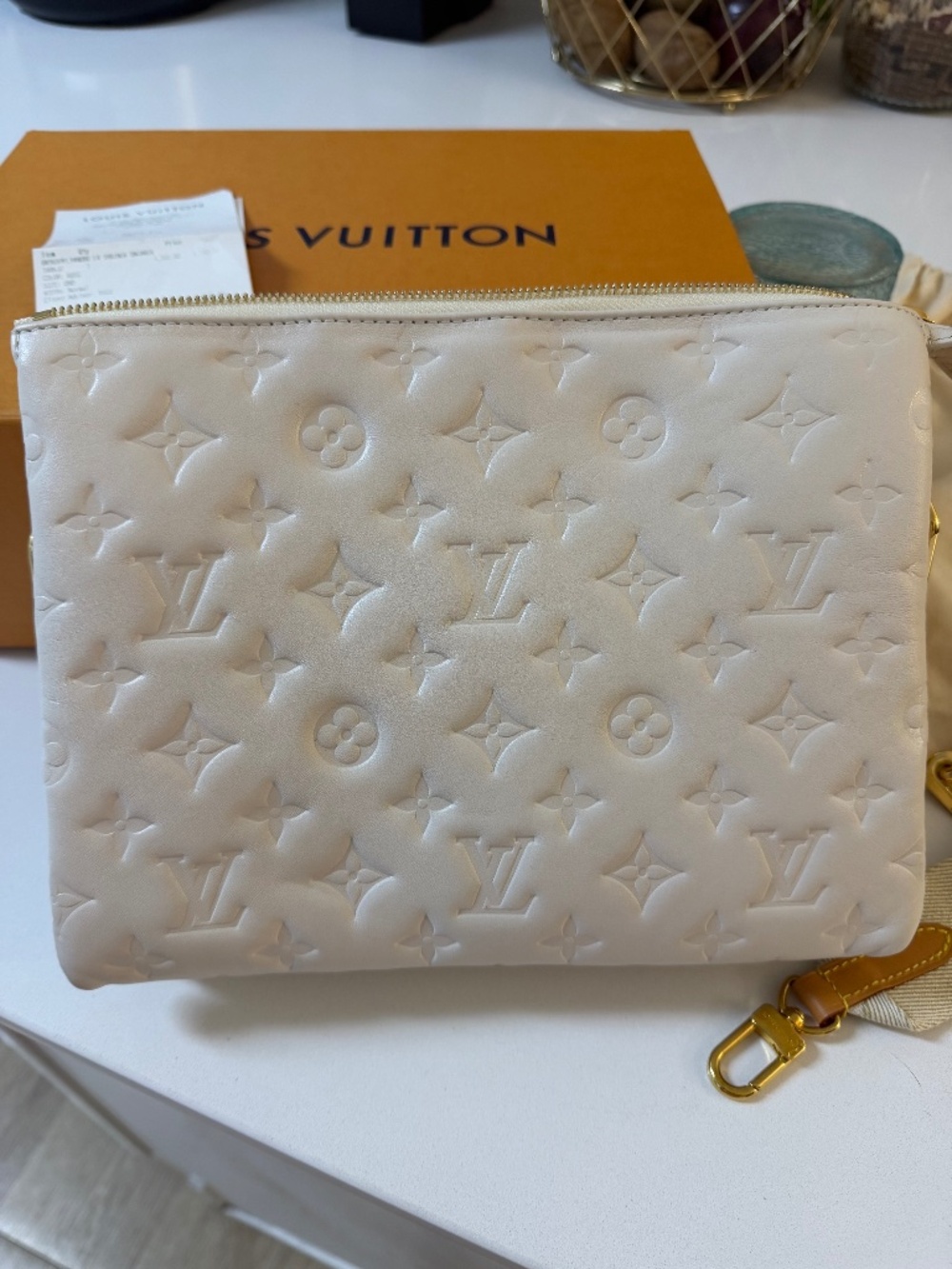 Louis Vuitton Coussin PM cream